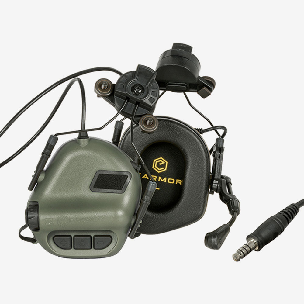 Earmor M32H MOD4 aktiver Gehörschutz/Headset für Helme mit EXFIL Rails